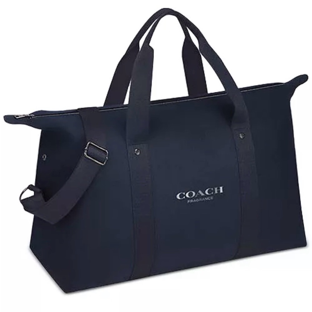 COACH Travel Bag; Weekender Bag; Duffel Bag; Gray Charcoal; Adjustable Strap